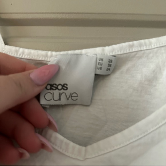 asos curve white tank top - Picture 3 of 3
